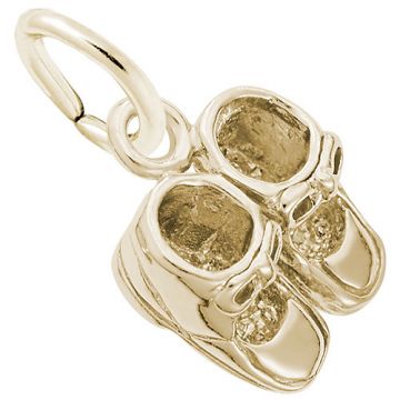 Rembrandt 14k Yellow Gold Baby Shoes Charm
