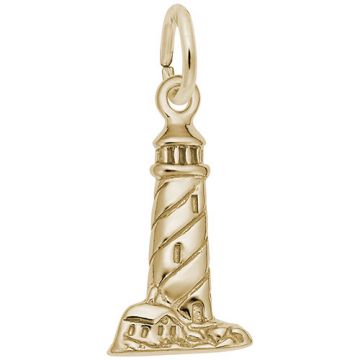 Rembrandt 14k Yellow Gold Light House Charm