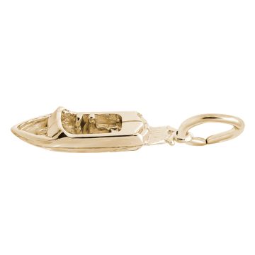Rembrandt Gold Plated Wakesurf Boat Charm