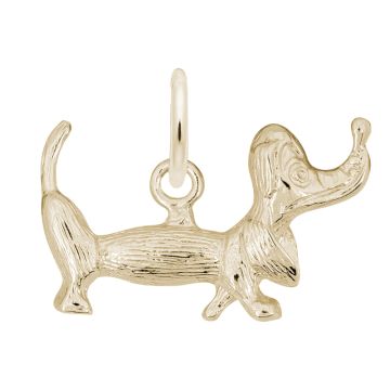 Rembrandt Gold Plated Dachshund Dog Charm