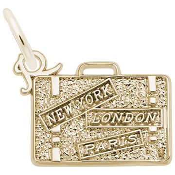 Rembrandt 14k Yellow Gold Suitcase Charm