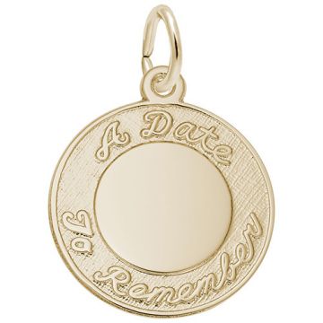 Rembrandt 14k Yellow Gold Date To Remember Charm