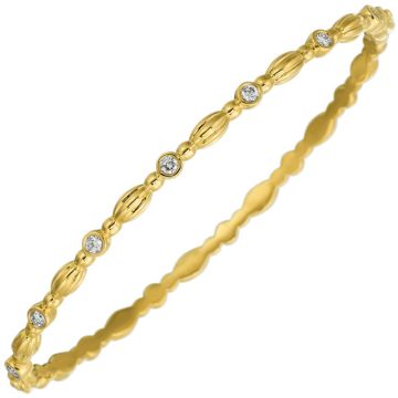 Gumuchian 18k Yellow Gold Diamond Bangle Bracelet