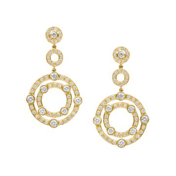 Gumuchian Carousel 18k Gold Diamond Drop Earrings