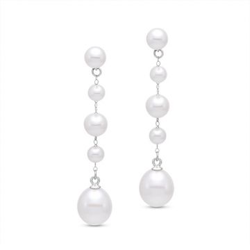 Mastoloni Rosary-Style Pearl Drop Earrings