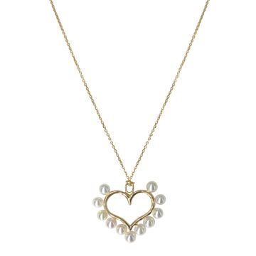 Lex Fine Jewelry Diana'S Love Mini Necklace 14k Yellow Gold