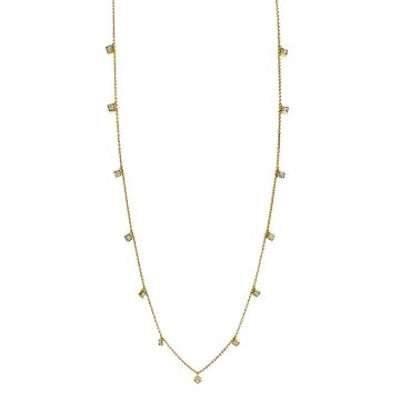 Lex Fine Jewelry Lex Diamond By The Yard Necklace 14k Yellow Gold 1.3ct