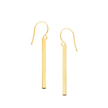 Midas Yellow Tone Sterling Silver Wire Earrings
