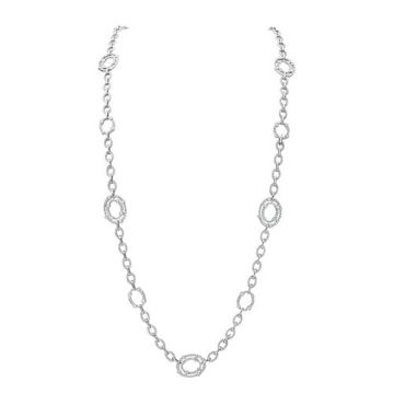 Gumuchian Carousel 18k White Gold Diamond Necklace