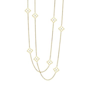 Gumuchian G. Boutique 18k Yellow Gold Diamond Lotus Necklace