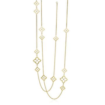 Gumuchian G. Boutique 18k Yellow Gold Diamond Lotus Multi Length Necklace
