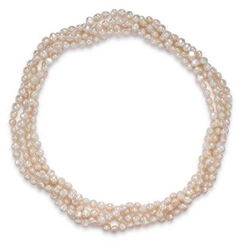 Mastoloni Endless Style Baroque Freshwater Pearl Strand Necklace