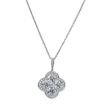 Gumuchian Fleur 18k White Gold Diamond Necklace