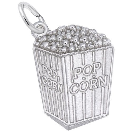 Rembrandt Sterling Silver Box Of Popcorn Charm |Mazza Fine
