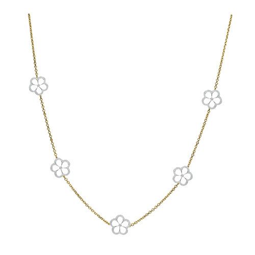 ★daisy★♡14kgf Gumuchian G. Boutique 18k Two Tone Gold Diamond Daisy