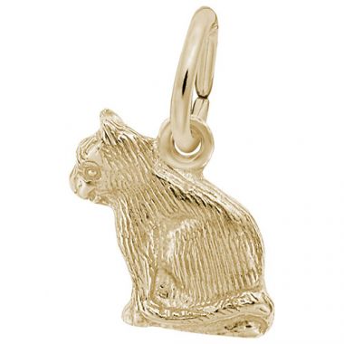Rembrandt 14k Yellow Gold Cat Charm