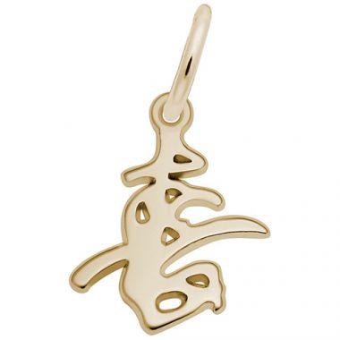 Rembrandt 14k Yellow Gold Happiness Symbol Charm