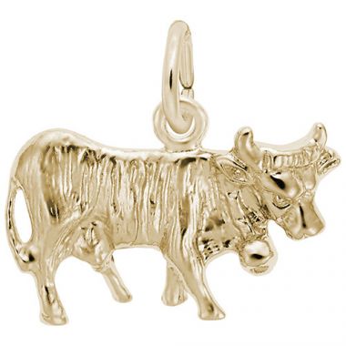 Rembrandt 14k Yellow Gold Cow Charm