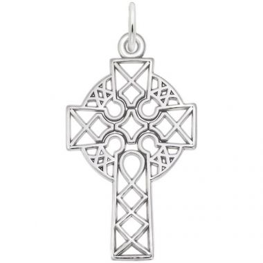 Rembrandt Sterling Silver Large Celtic Cross Charm
