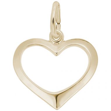 Rembrandt 14k Yellow Gold Open Heart Charm