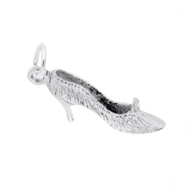 Rembrandt Sterling Silver White High Heel Shoe Charm