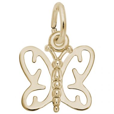 Rembrandt 14k Yellow Gold Butter Fly Charm