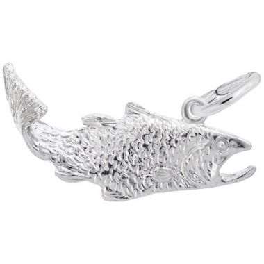 Rembrandt Sterling Silver Open-Mouth Fish Charm