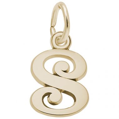 Rembrandt 14k Yellow Gold Initial "S" Charm