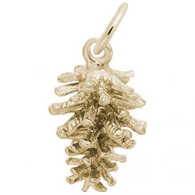 Rembrandt 14k Yellow Gold Pine Cone Charm