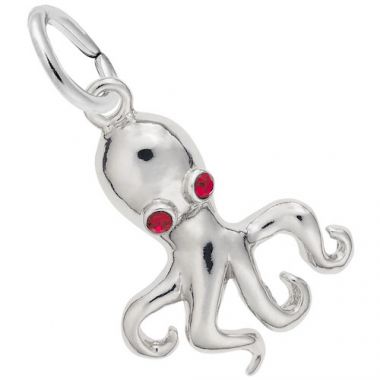 Rembrandt Sterling Silver Octopus Charm