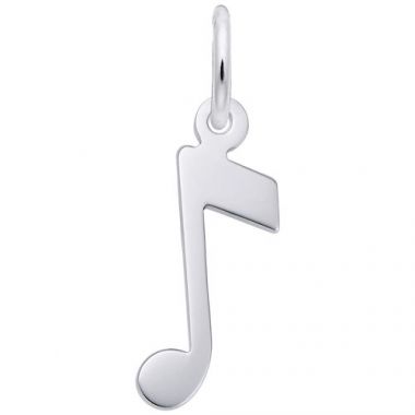 Rembrandt Sterling Silver Music Note Charm
