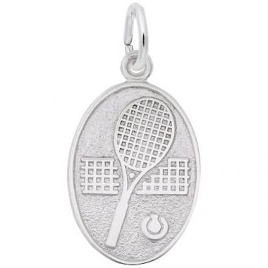 Rembrandt Sterling Silver Tennis Disc Charm