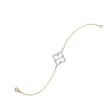 Gumuchian G. Boutique 18k Two Tone Gold Diamond Lotus Bracelet