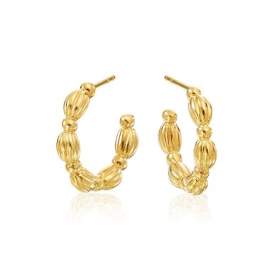 Gumuchian Nutmeg 18k Gold Small Hoop Earrings