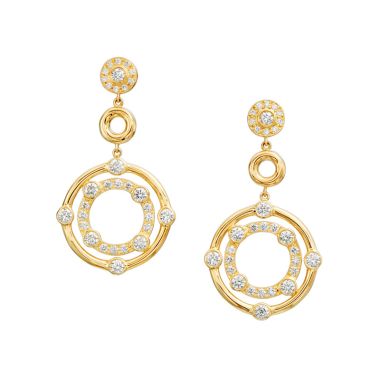 Gumuchian Carousel 18k Gold Drop Earrings