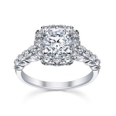 Fischer 14k White Gold Common Prong Engagement Ring