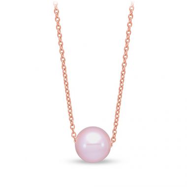 Mastoloni Rose Gold Floating Pearl Pendant Necklace
