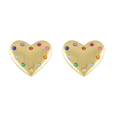 My Story 14k Yellow Gold The Reese (Rainbow) Studs