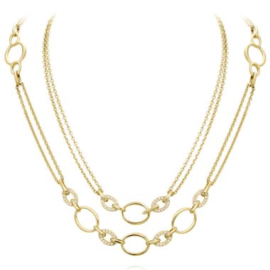 Gumuchian Carousel Convertible Two Tone 18k Gold Diamond Necklace