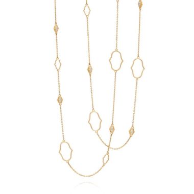 Gumuchian Secret Garden Delicate Motif 18k Yellow Gold Chain Necklace