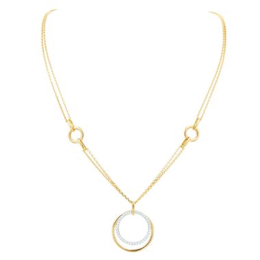 Gumuchian Moon Phase 18k Two Tone Gold Diamond Convertible Necklace