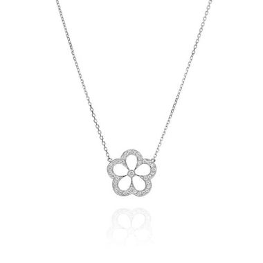 Gumuchian G. Boutique 18k White Gold Diamond Daisy Necklace