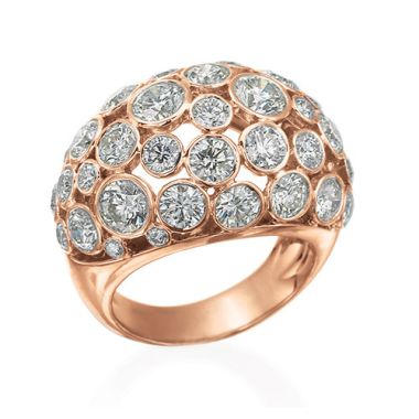 Gumuchian Cloud Nine 18k Pink Gold & Diamond Ring