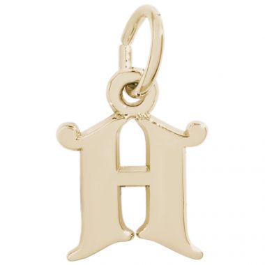 Rembrandt 14k Gold Initial H Charm