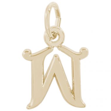 Rembrandt 14k Gold Initial W Charm