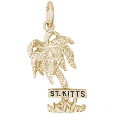 Rembrandt 14k Gold St. Kitts Palm w/ Sign Charm