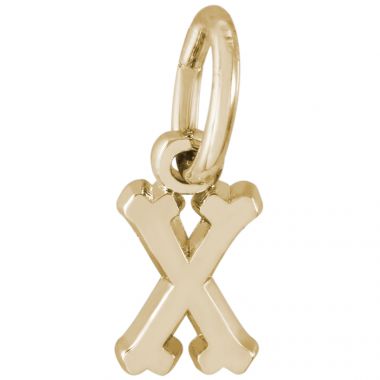 Rembrandt 14k Gold Initial X Charm