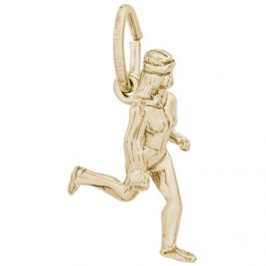 Rembrandt 14k Gold Female jogger Charm