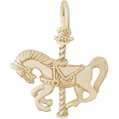 Rembrandt 14k Gold Carousel Horse Charm