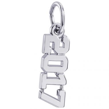 Sterling Silver "2017" Charm